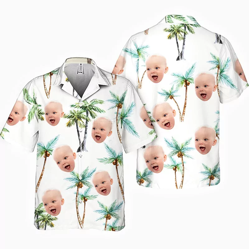 custom photo seek to sea more family personalized face custom unisex hawaiian 3