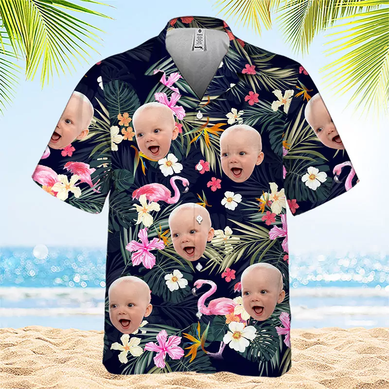custom photo summer breeze family custom hawaiian shirt custom shir hawaiian