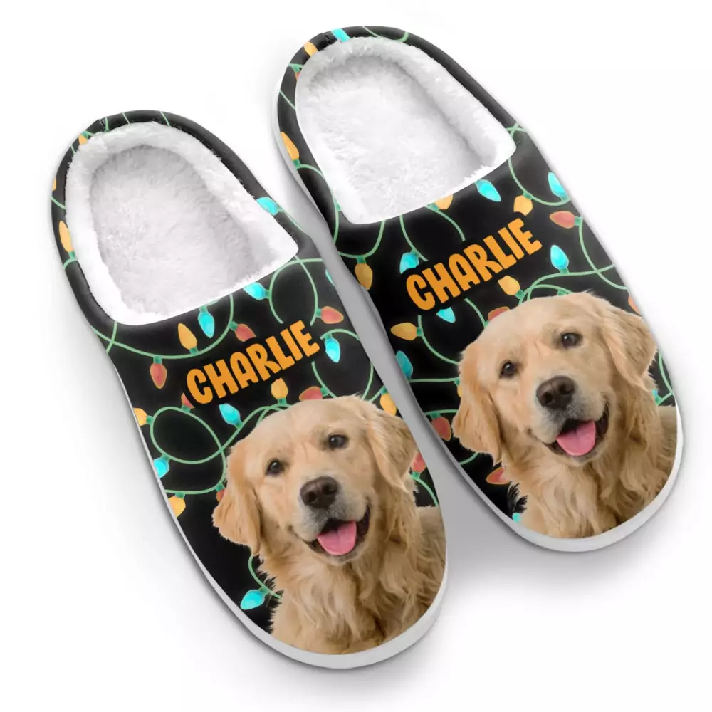 custom photo the coolest pet ever dog cat personalized custom fluf slippers