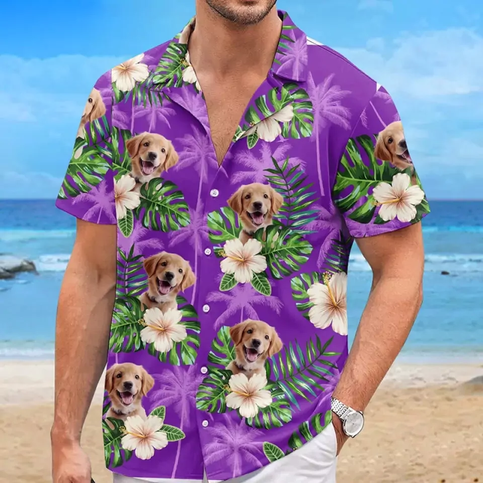 custom photo this is my vacation time dog cat personalized custom hawaiian 1