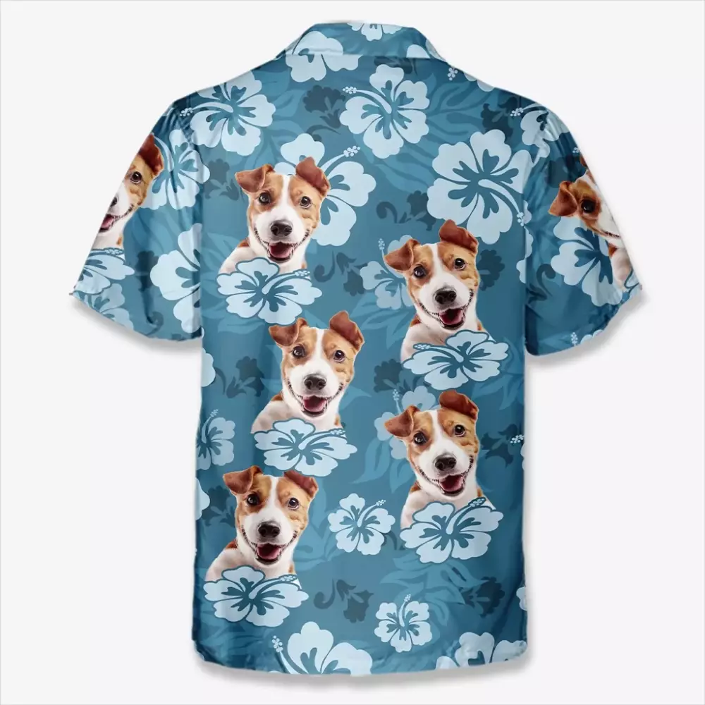 custom photo unisex tropical hawaiian aloha shirt personalized summe hawaiian 1