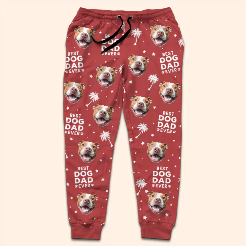 custom photo santa paws is coming to town dog cat personalized cus sweatpants