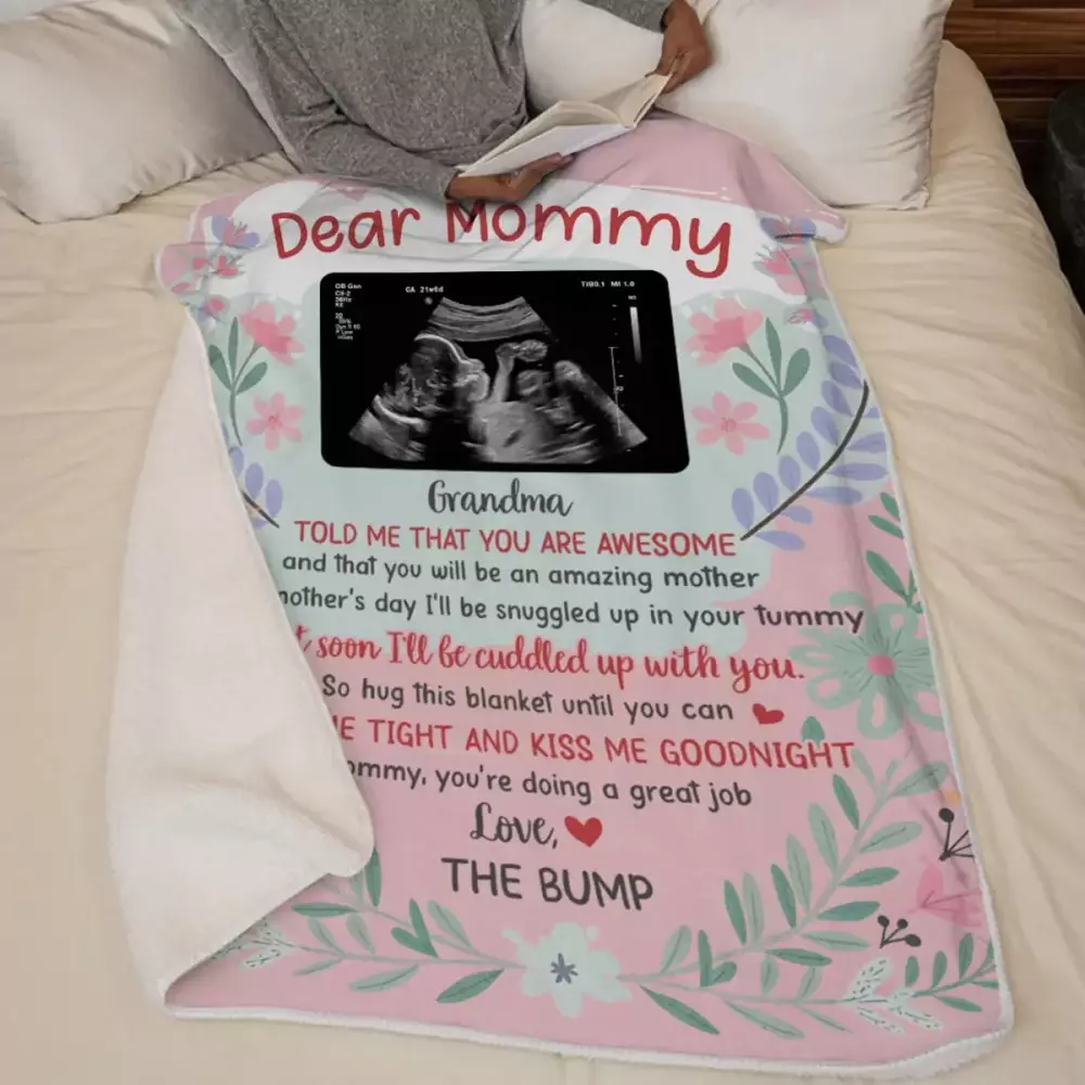 custom photo your little kicks are my favorite hugs family personali blanket