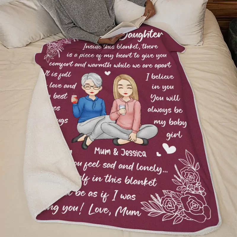 daughters are like flowers family personalized custom blanket birt blanket 1