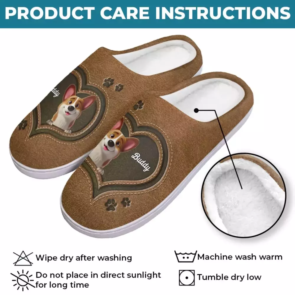 every step a pawfect moment dog cat personalized custom fluffy sl slippers 1