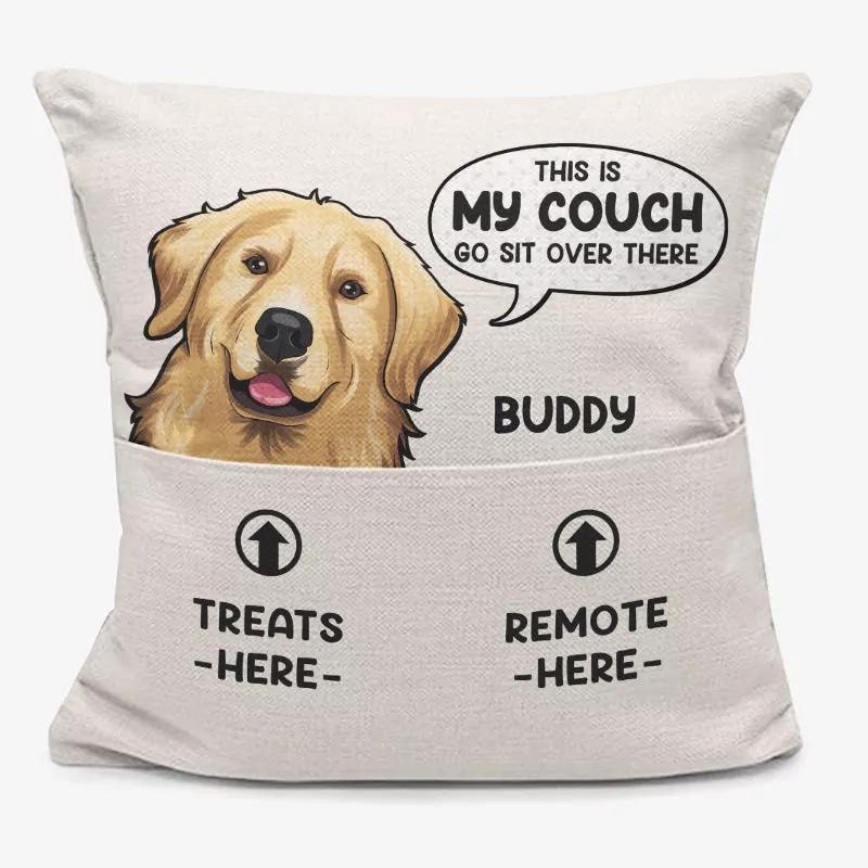 go sit over there dog cat personalized custom pocket pillow gift pillow