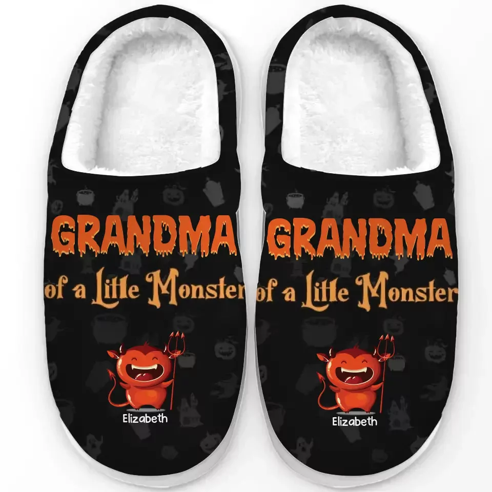 halloween isn t scary with a mom like mine family personalized custo slippers 1