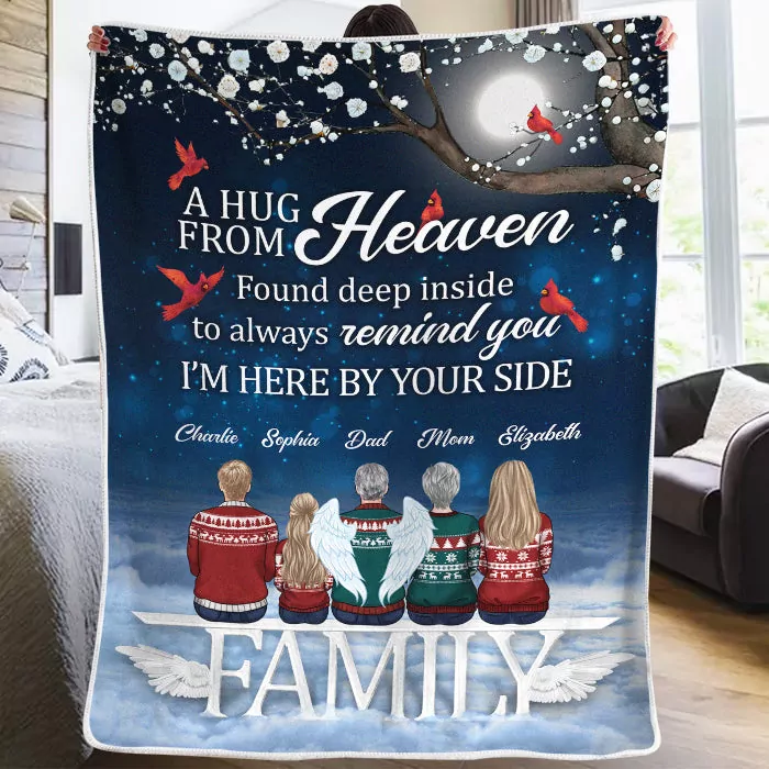 i m sending you my love hugs memorial personalized custom blanket blanket 1
