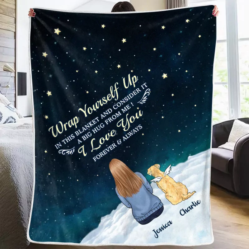 i miss you more each day memorial personalized custom blanket chri blanket 1