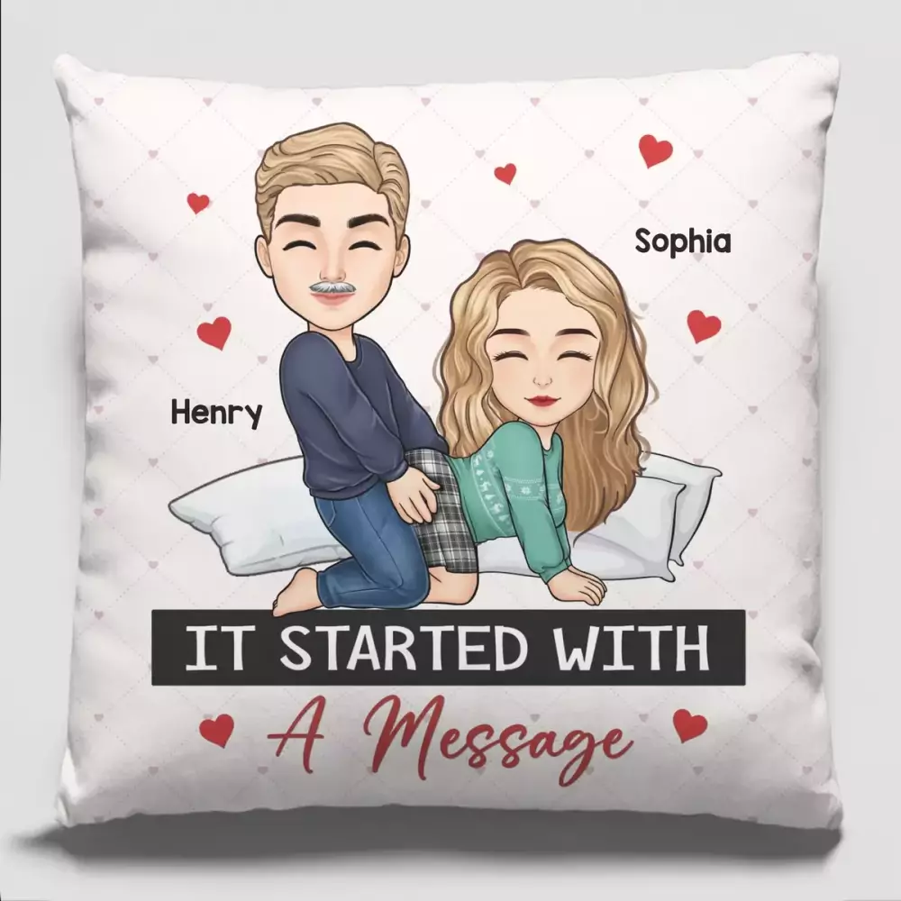 in your touch i feel forever couple personalized custom pillow gi pillow
