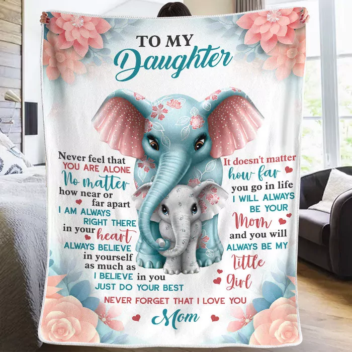 my little girl never feel that you are alone family blanket chris blanket 1
