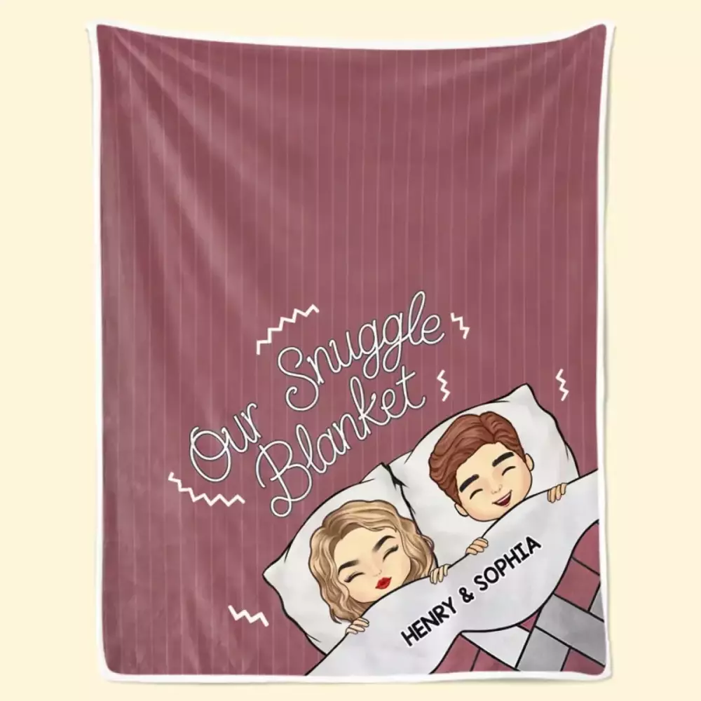 our cozy corner couple personalized custom blanket gift for husban blanket 1