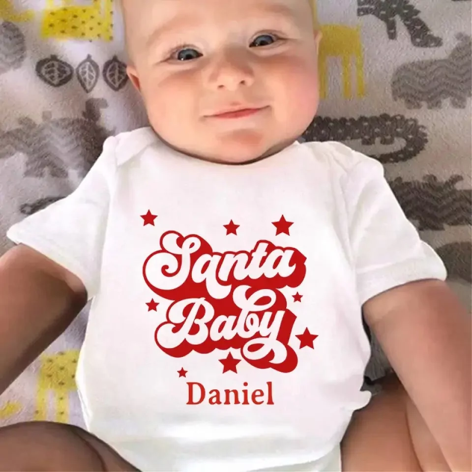 our little santa fills our hearts with christmas joy family personal onesie 1