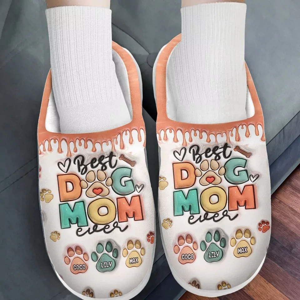 my fur baby personalized slide sandals slippers gift for pet love slippers