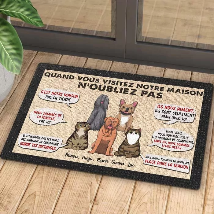 quand vous visitez ma notre maison n oubliez pas personalized decora rug