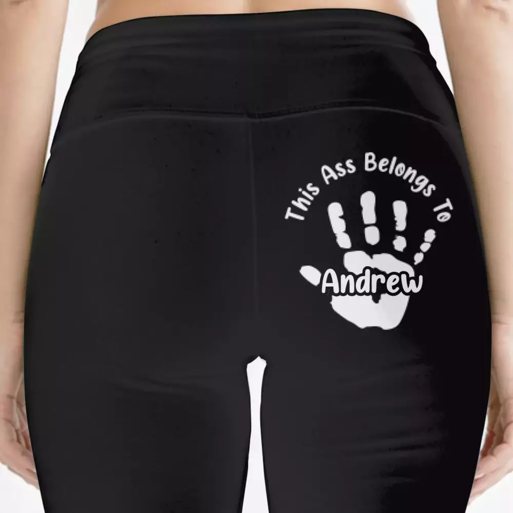 reserved for one lucky hand personalized custom women leggings gif sweatpants