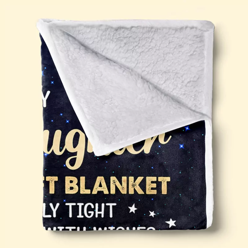 to my lovely granddaughter family personalized custom blanket birt blanket 1