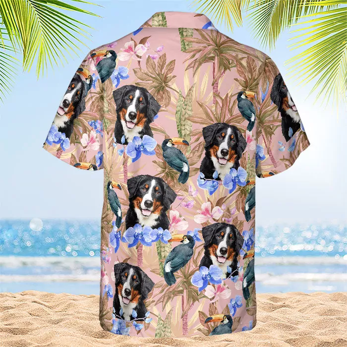tropical bird flower pattern dog cat personalized custom unisex ha hawaiian