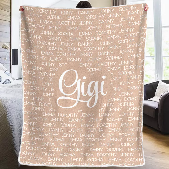 warm and cozy family personalized custom blanket gift for grandpar blanket 1