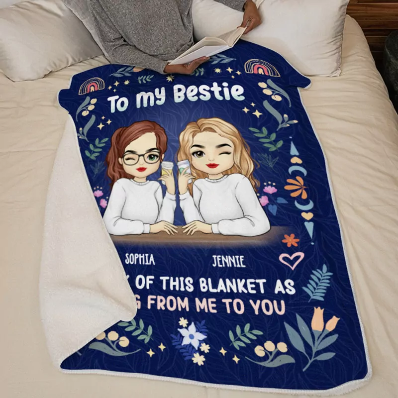 we are best friends bestie personalized custom blanket christmas g blanket