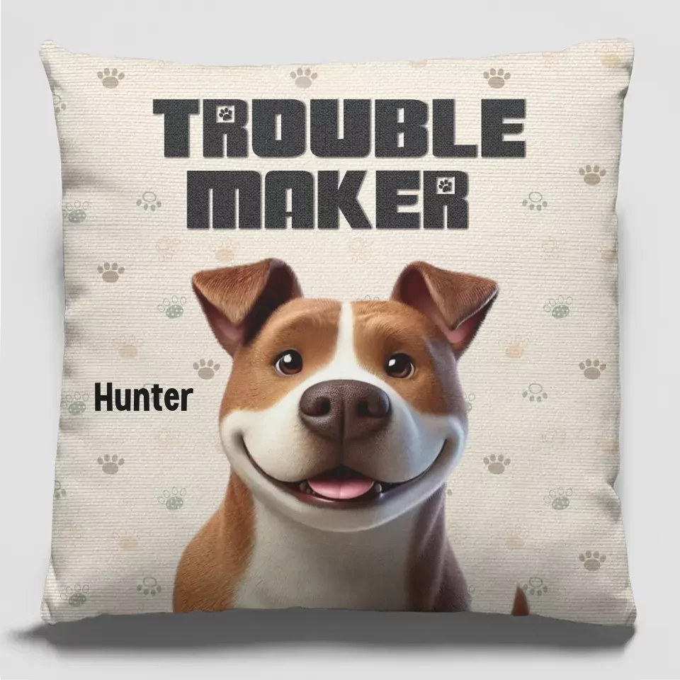 we rule the house dog personalized custom pillow gift for pet owne pillow