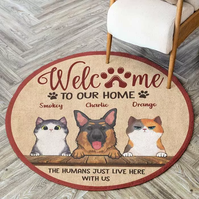 welcome to grandma and grandpa s house personalized decorative mat rug
