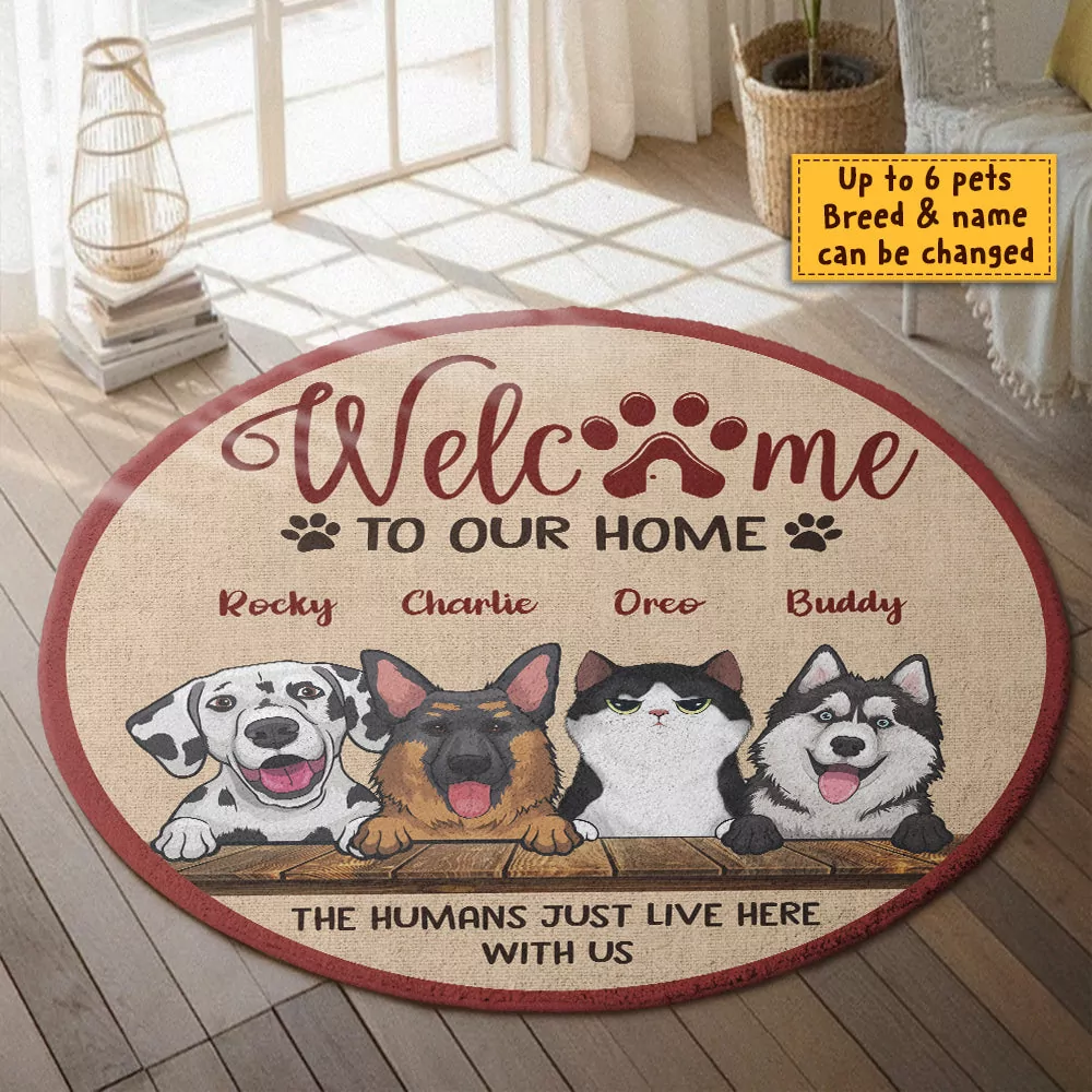 welcome to grandma and grandpa s house personalized decorative mat rug