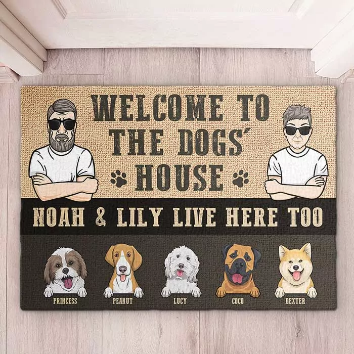 welcome to grandma and grandpa s house personalized decorative mat rug