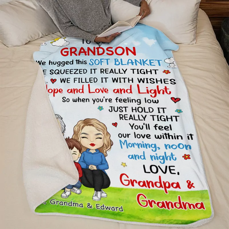 we love you mom personalized custom blanket gift for family chri blanket 1
