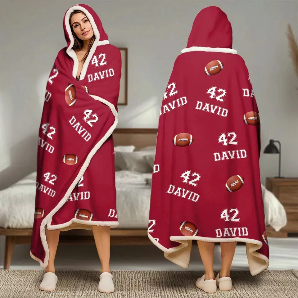 work hard dream big personalized custom snuggle blanket hoodie bla blanket 3