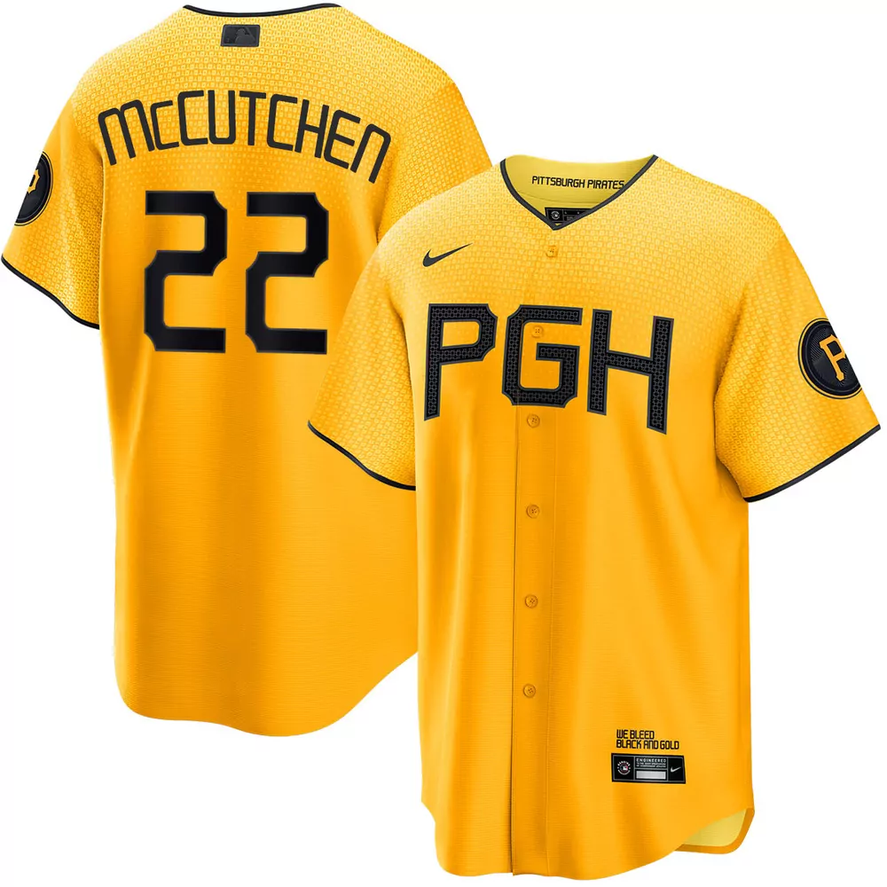 andrew mccutchen pittsburgh pirates alternate limited jersey