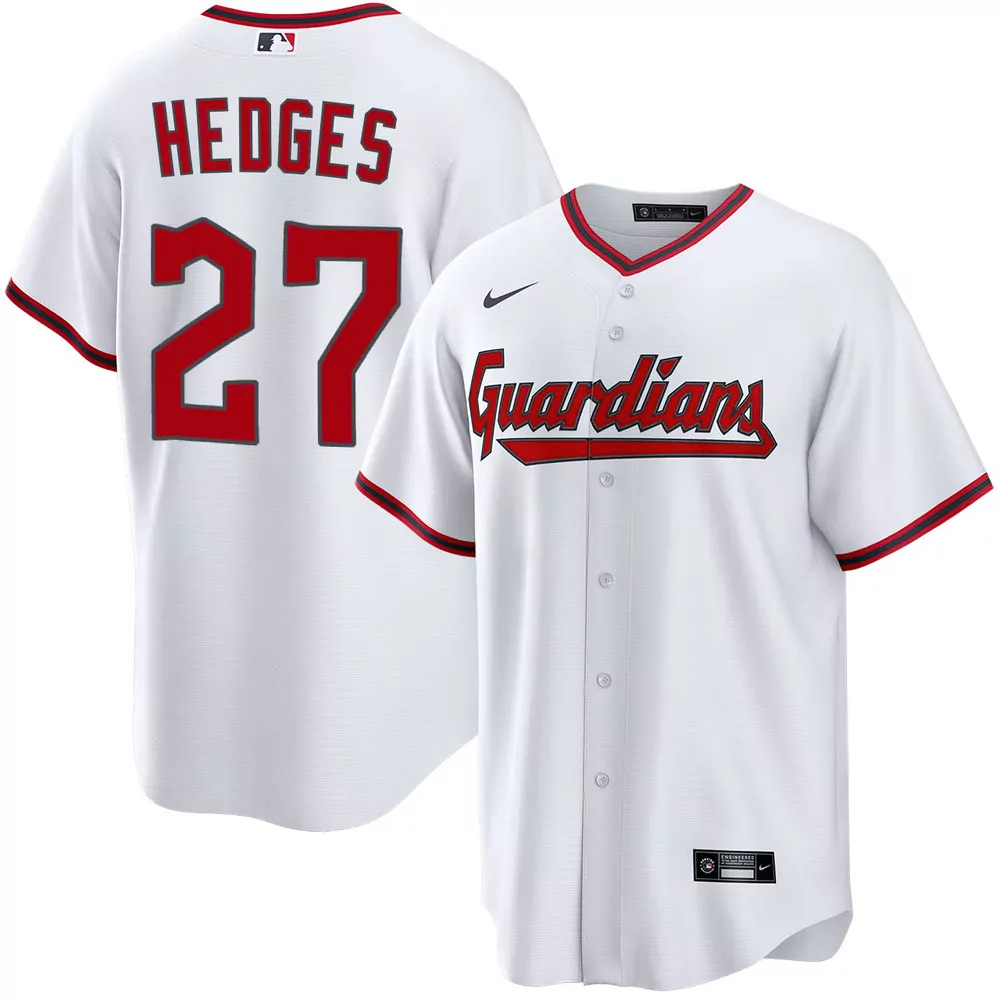 austin hedges cleveland guardians alternate red limited jersey