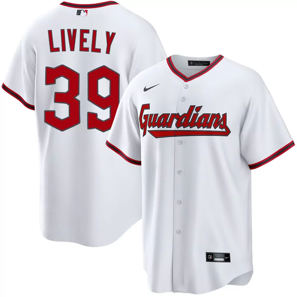 ben lively cleveland guardians alternate red jersey