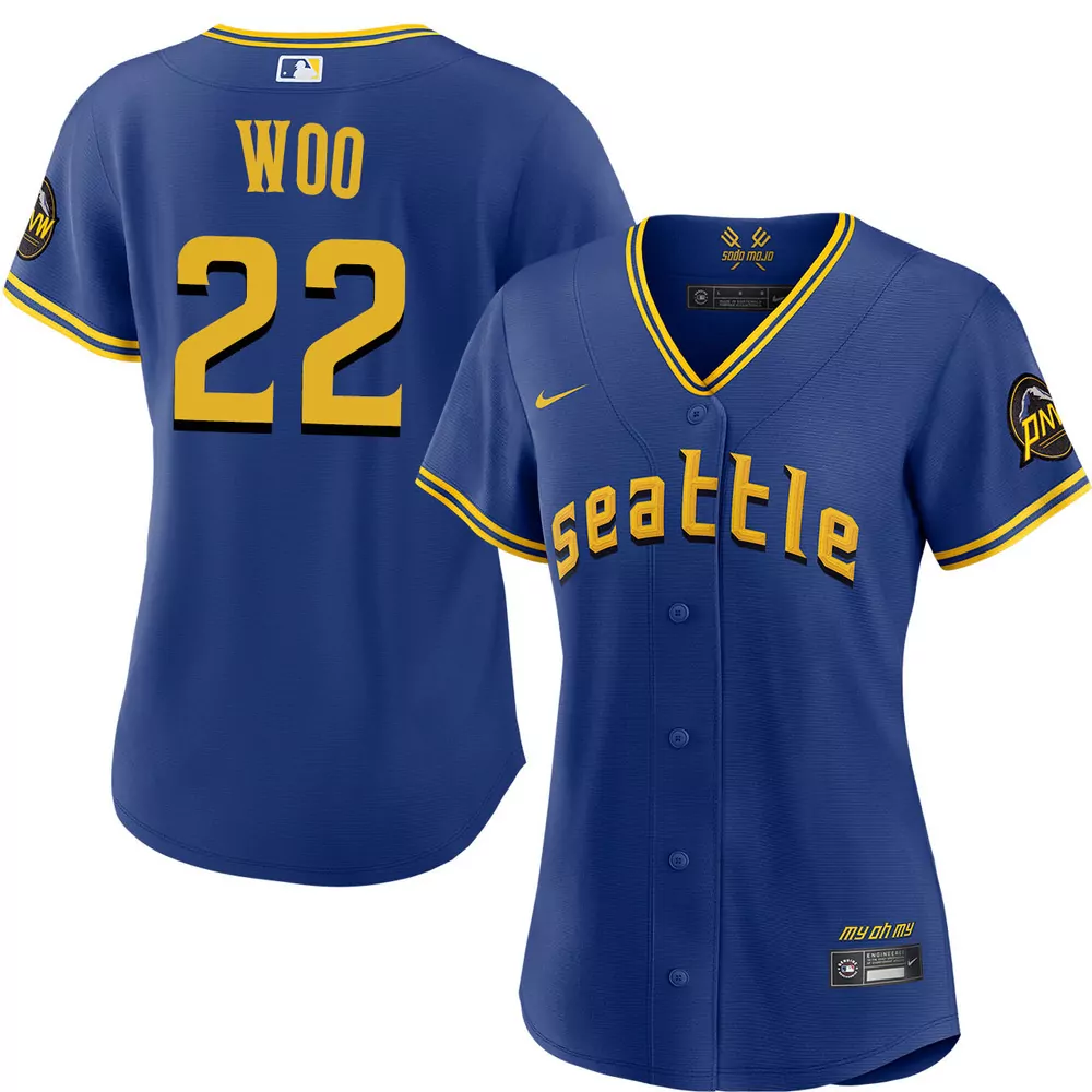 bryan woo seattle mariners city connect limited jersey