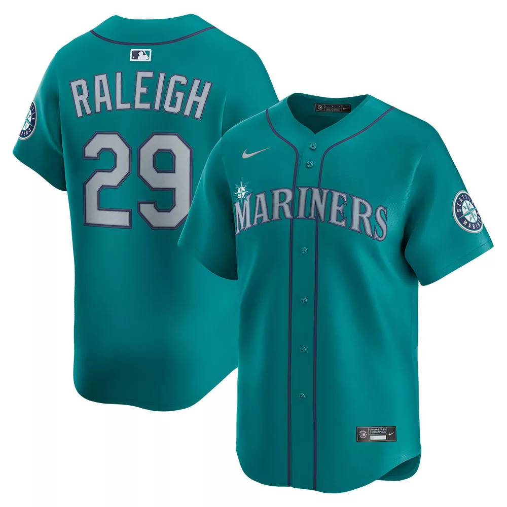 bryce miller seattle mariners road navy jersey