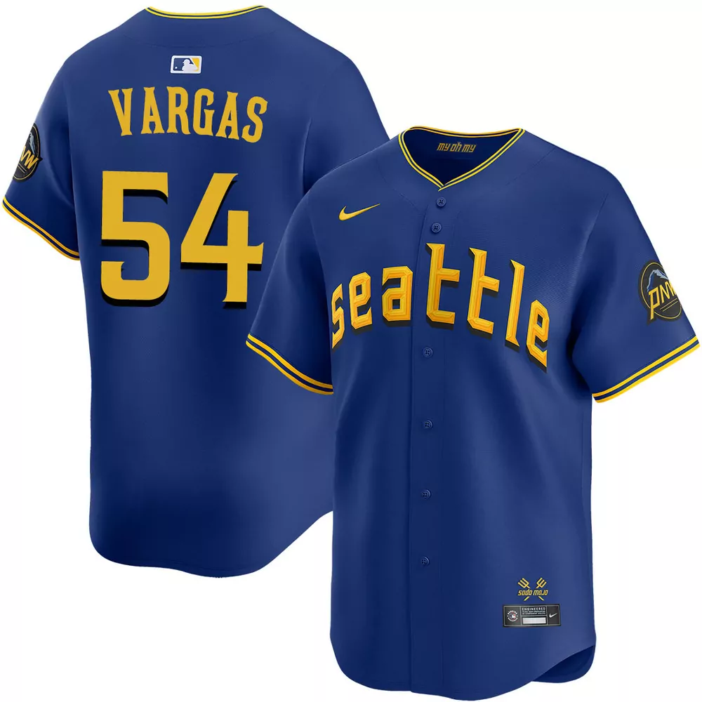 carlos vargas seattle mariners alternate green limited jersey