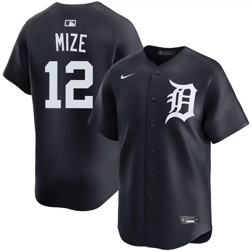 brenan hanifee detroit tigers alternate navy jersey