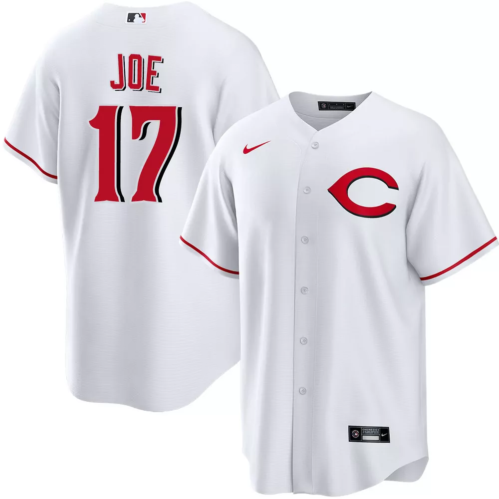 cincinnati reds white home jersey