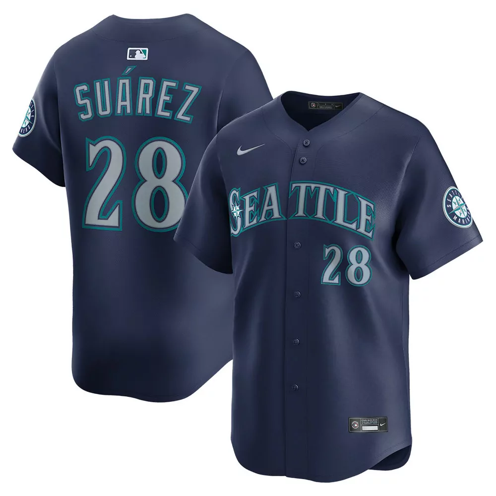 emerson hancock seattle mariners road navy jersey