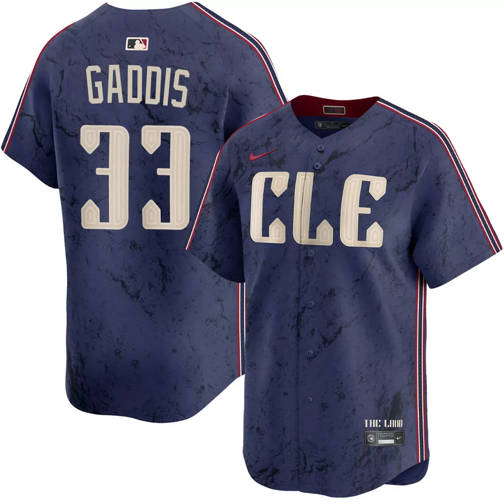 hunter gaddis cleveland guardians alternate red jersey