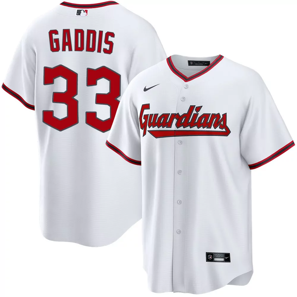 hunter gaddis cleveland guardians alternate red jersey
