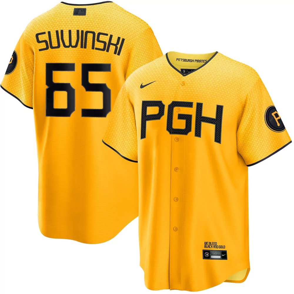 jack suwinski pittsburgh pirates alternate home limited jersey