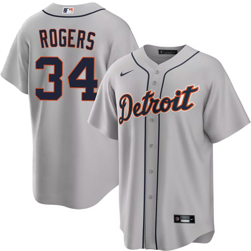 jake rogers detroit tigers home jersey