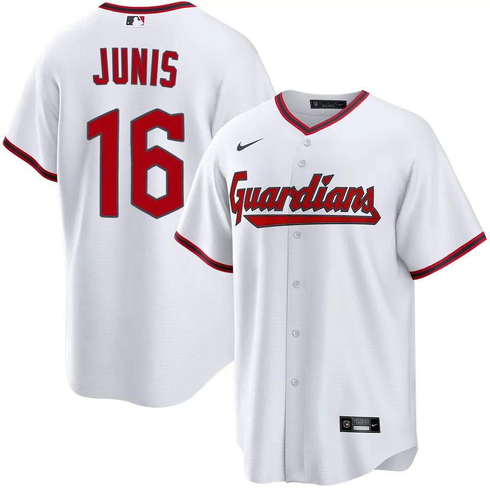 jakob junis cleveland guardians alternate navy jersey