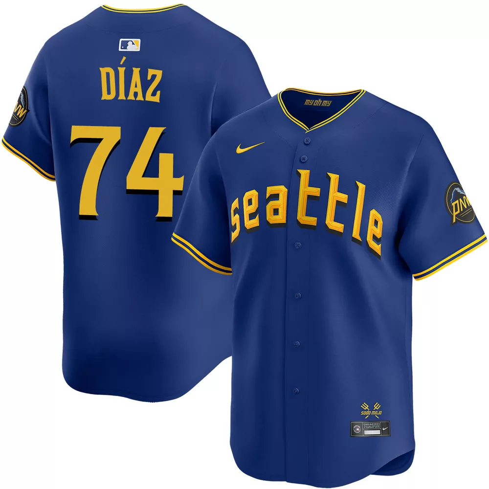 jhonathan diaz seattle mariners alternate green limited jersey