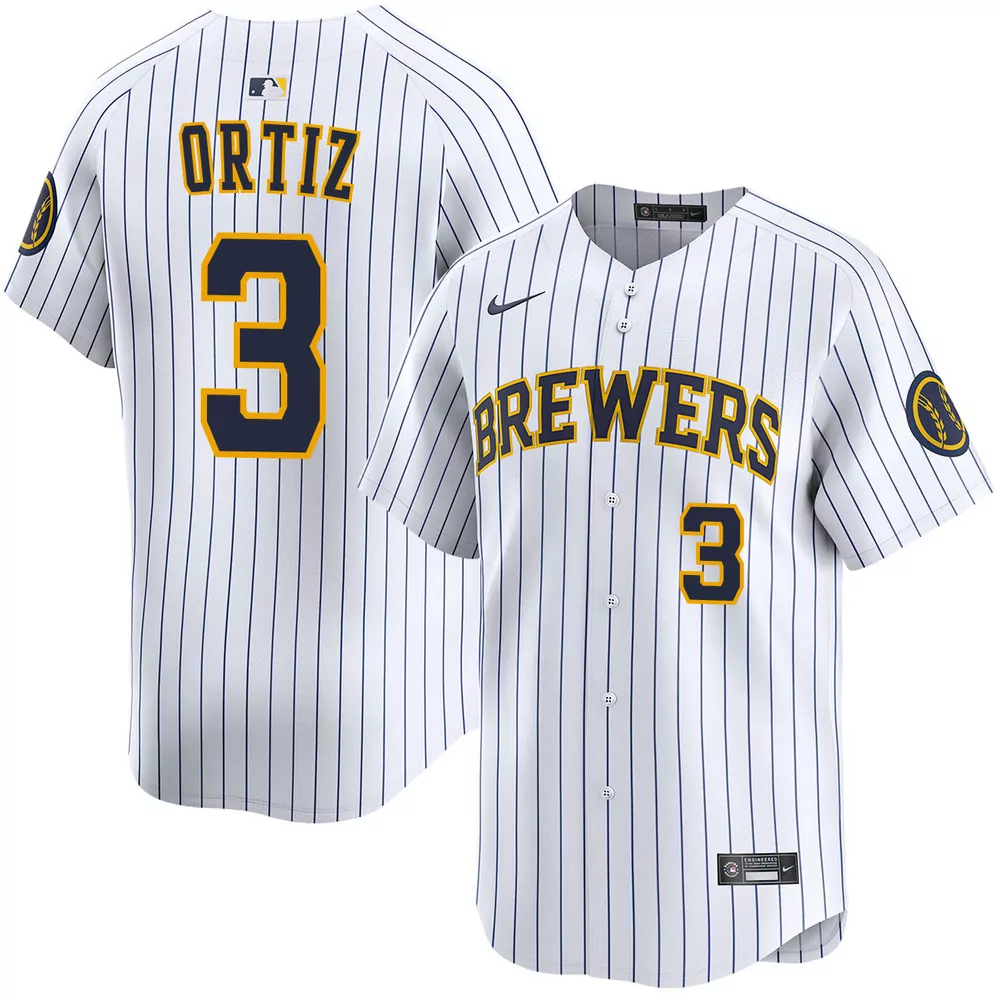 joey ortiz milwaukee brewers alternate navy limited jersey