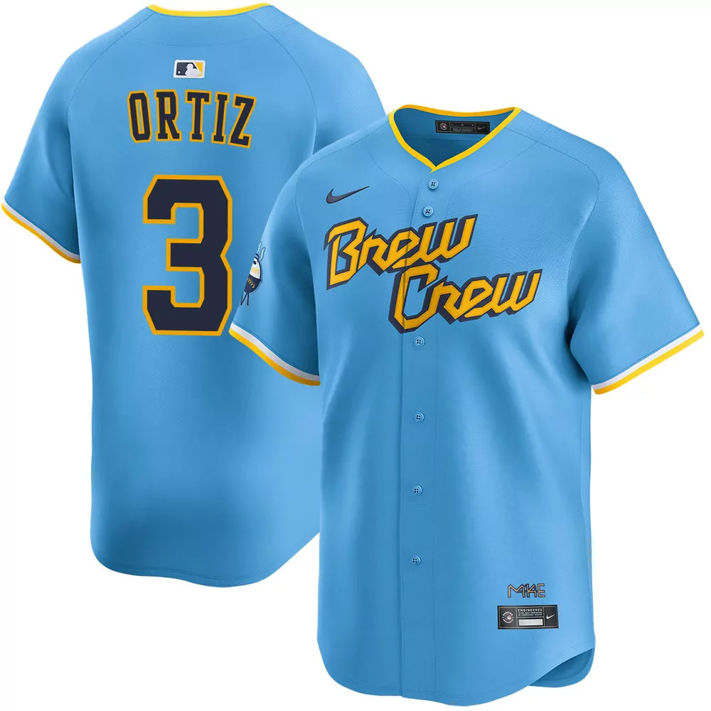 joey ortiz milwaukee brewers alternate navy limited jersey