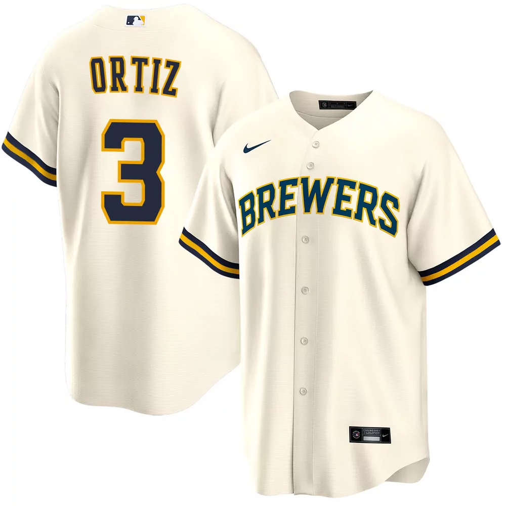 joey ortiz milwaukee brewers alternate navy limited jersey