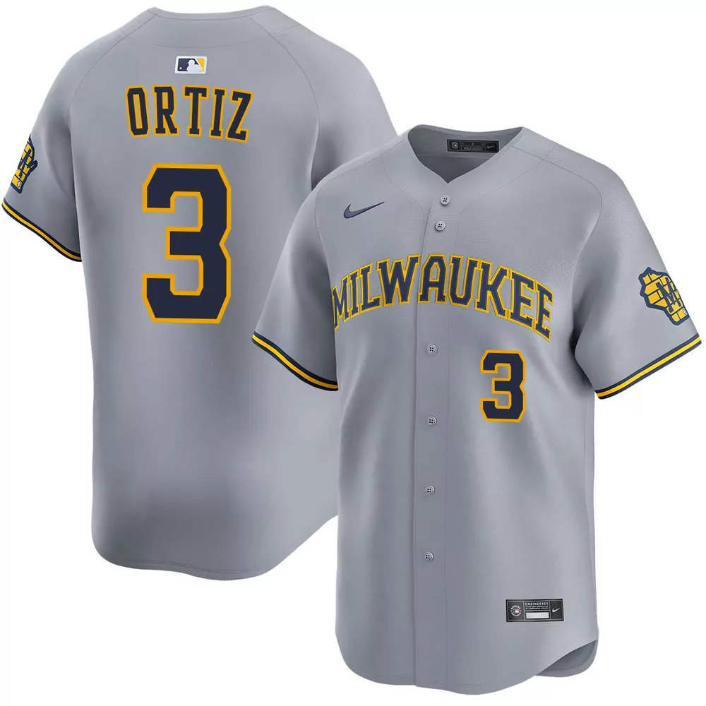 joey ortiz milwaukee brewers home limited jersey