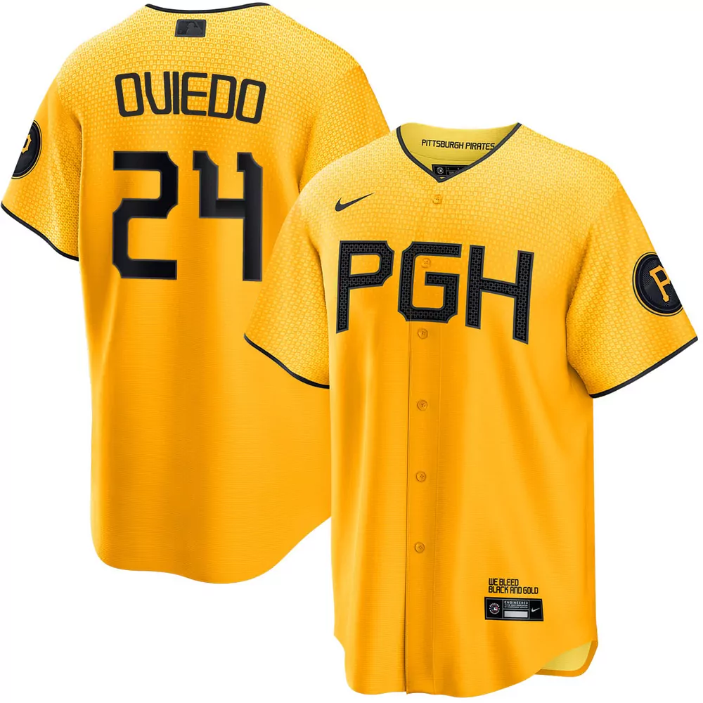 johan oviedo pittsburgh pirates alternate home limited jersey